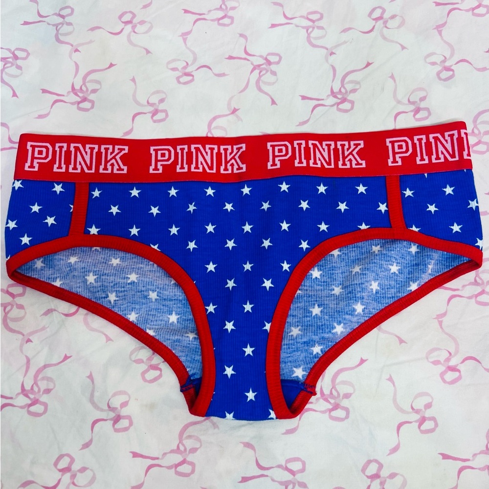 PINK Victoria’s Secret Pink Patriotic Panties Size Medium